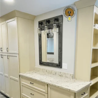 Alternative view of Gray Farmhouse Bathroom Mirror