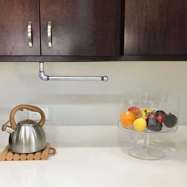 Alternative view of Wall Paper Towel Holder - Under Cabinet Paper Towel Rod - Wall Towel Bar - Free Shipping