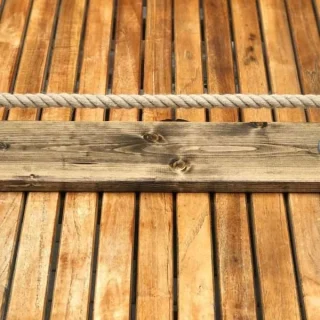 Alternative view of Coastal Rope Towel Holder – Rustic Bathroom Towel Bar