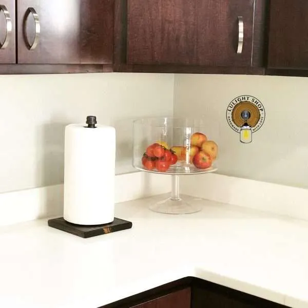 Standing Paper Towel Holder - Kitchen Counter Paper Stand - Convenient Paper Holder