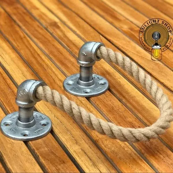 Rope Towel Holder | Beach Bathroom Decor | Towel Rack
