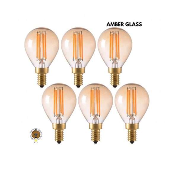 4W Vintage or Clear Edison LED Glass Light Bulb, LED, Vanity Mason Jar Fixture Light Bulb, Dimmable Bulb, Edison Light Bulb, Warm Light Bulb