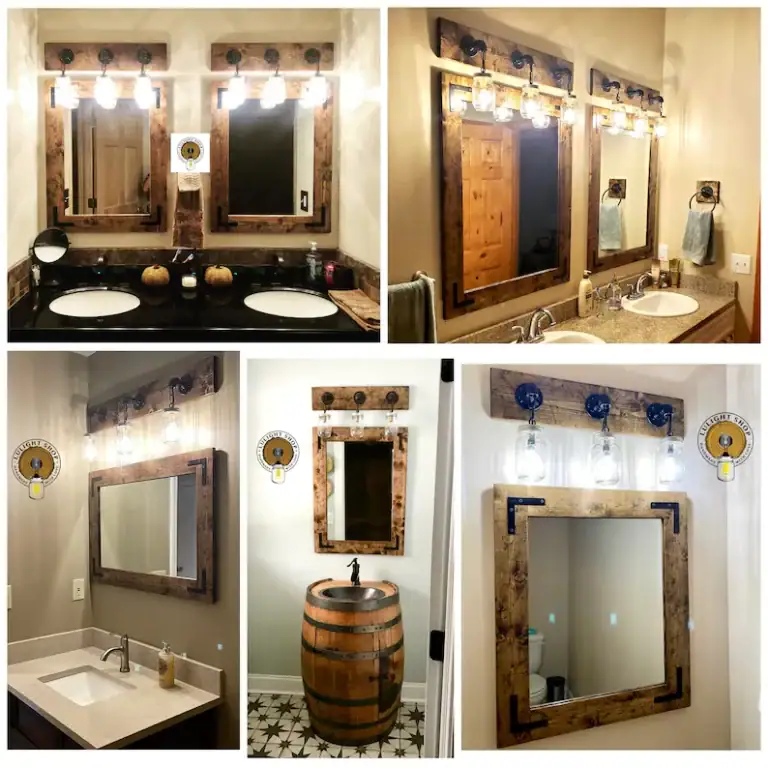 distressed farmhouse bathroom decor