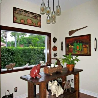 Alternative view of Handmade 6-Jar Mason Jar Chandelier – Farmhouse Kitchen Light