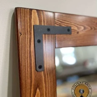 Alternative view of Mahogany Farmhouse Bathroom Mirror