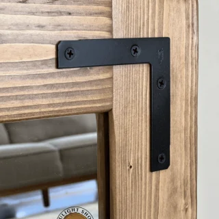 Alternative view of Special Walnut Wood Framed Bathroom Mirror
