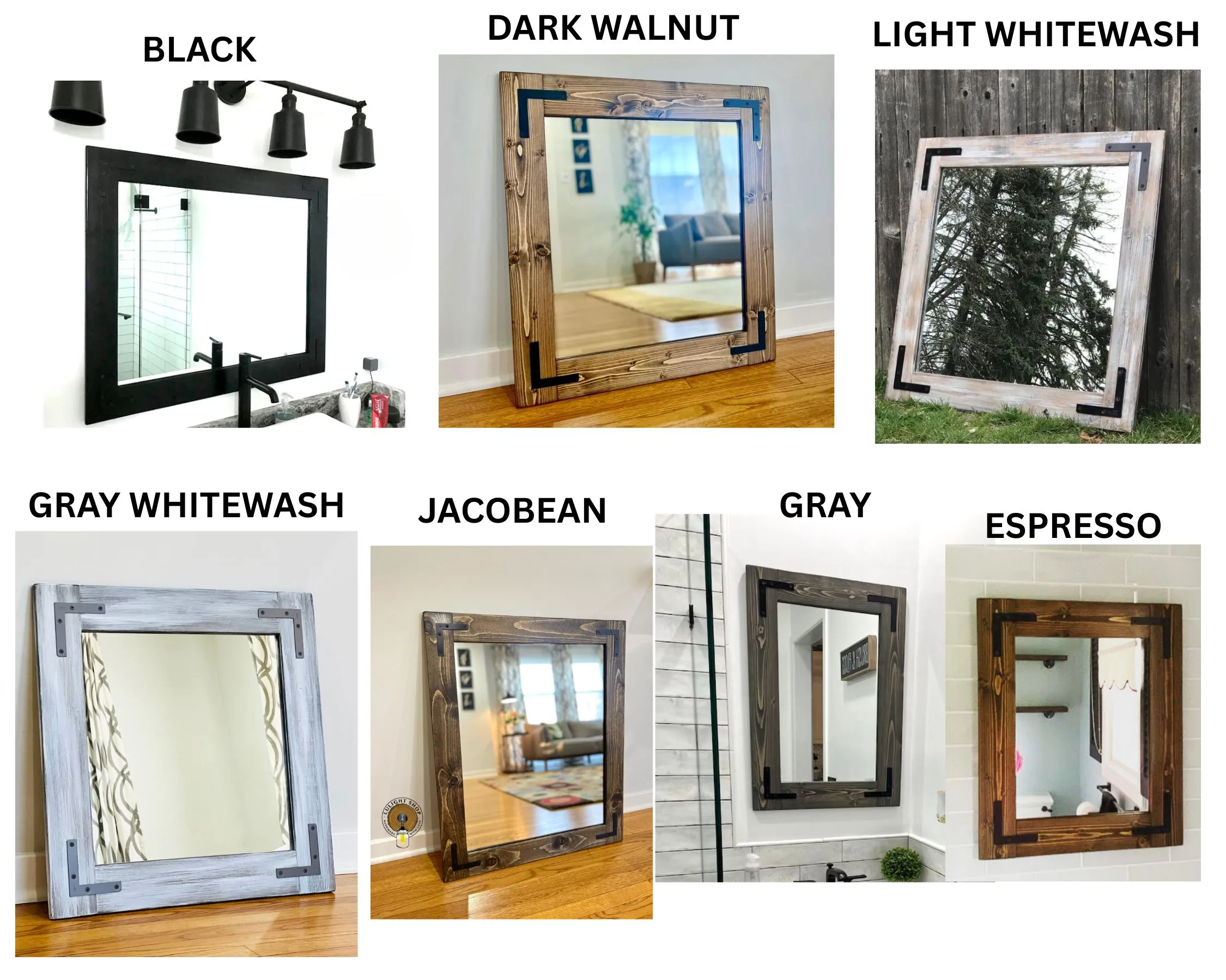 Rustic Wall Mirror, Farmhouse Decor, Bathroom Vanity Mirror, Full Length Mirror - Image 16