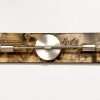 Brushed nickel 2 light bathroom vanity sconce farmhouse wall lighting