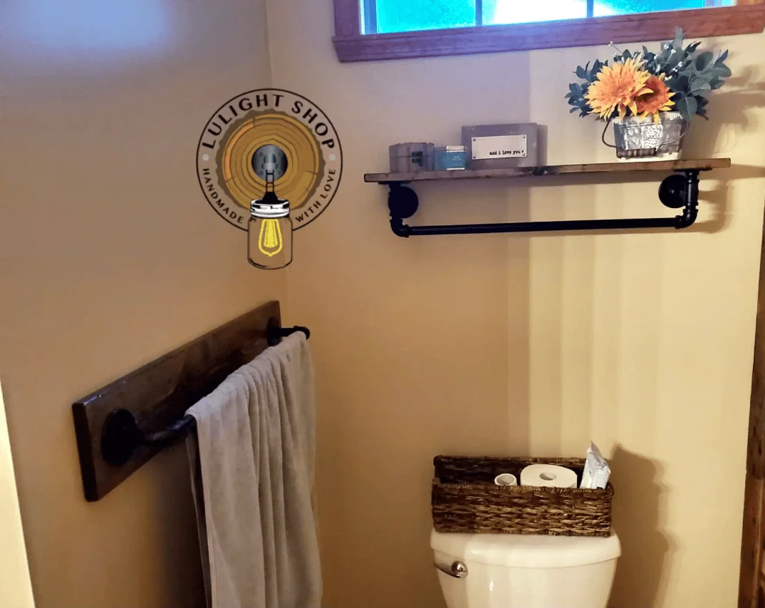 wood bathroom towel bars