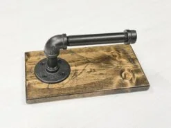 Rustic Wood Toilet Paper Holder | Handmade Farmhouse Bathroom Decor | FREE Shipping
