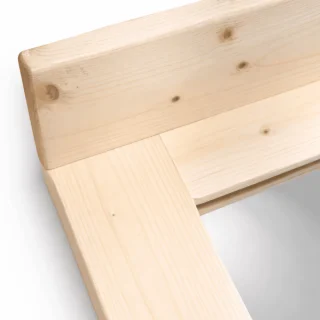 mirror corner quality solid wood