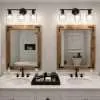 provincial wood frame farmhouse bathroom mirror
