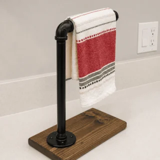 Hand Towel Holder for Countertop rustic farmhouse kitchen