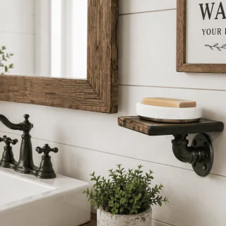 Small Wood Soap Shelf