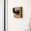 rustic farmhouse metal hook on wood