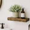 floating solid wood shelf