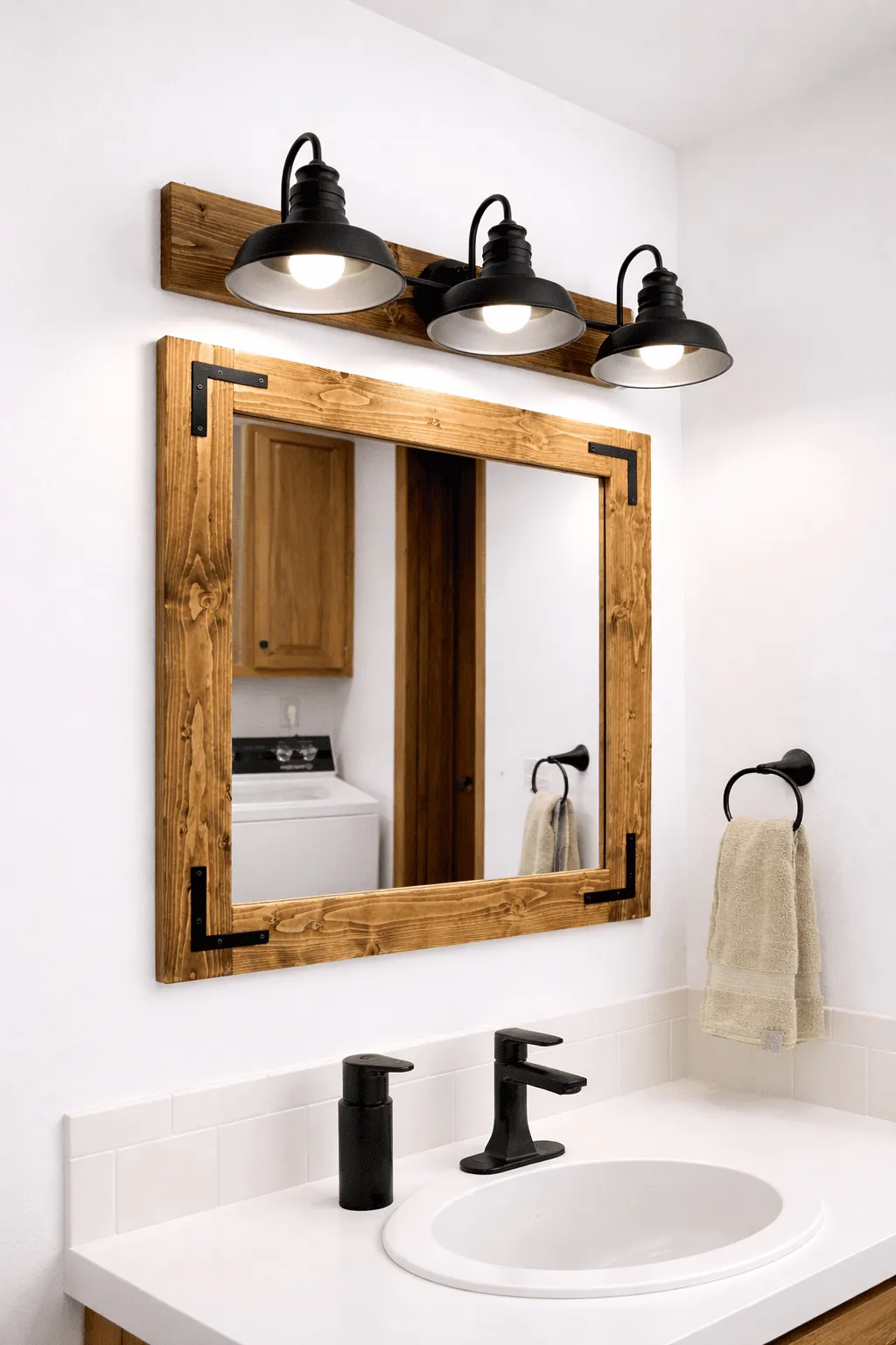 Rustic Wall Mirror, Farmhouse Decor, Bathroom Vanity Mirror, Full Length Mirror - Image 9