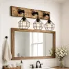 cage light fixture for bathroom