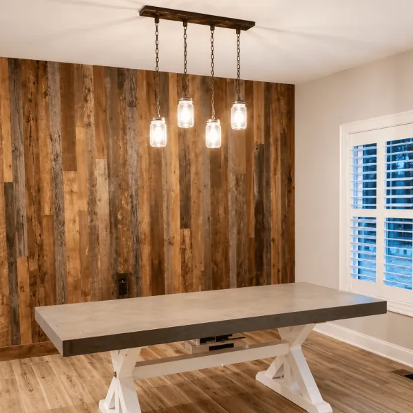 mason jar pendant light with wood mount farmhouse industrial decor
