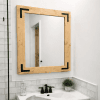 wood frame mirror made in USA for home