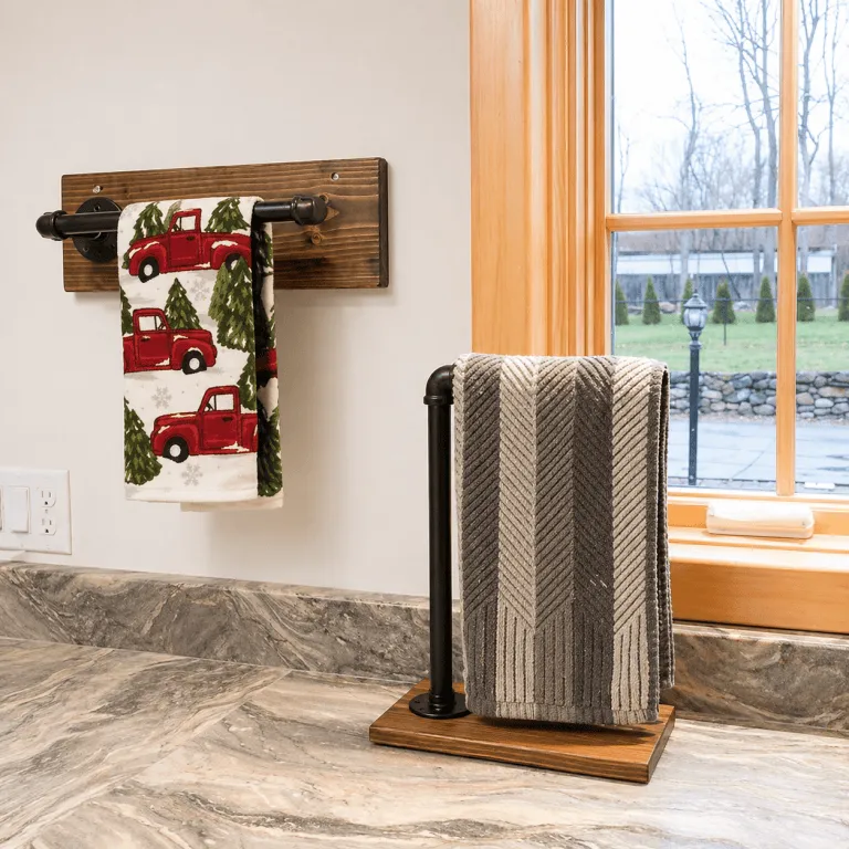 Kitchen rustic towel for counterop