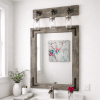 Rustic Bathroom Vanity Set with Mirror and Light, Farmhouse Bathroom Decor, Wood Mirror and Mason Jar Lighting