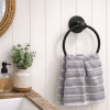 bathroom industrial farmhouse black hand towel ring