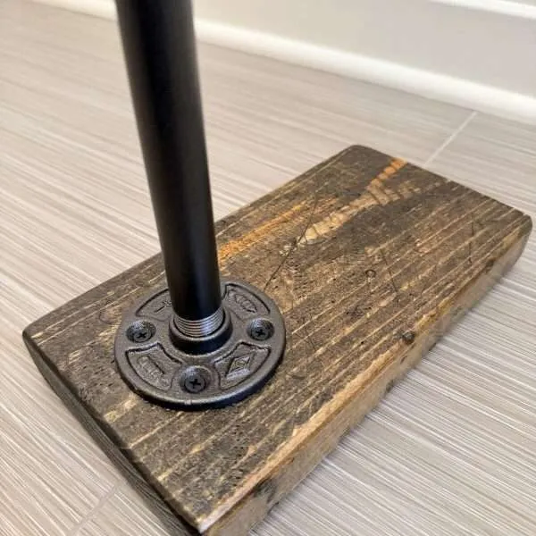 Alternative view of Rustic Bathroom Toilet Paper Stand | Farmhouse Freestanding TP Holder Made in USA