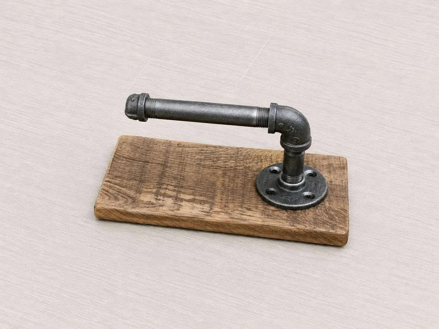 reclaimed wood wall toilet paper holder