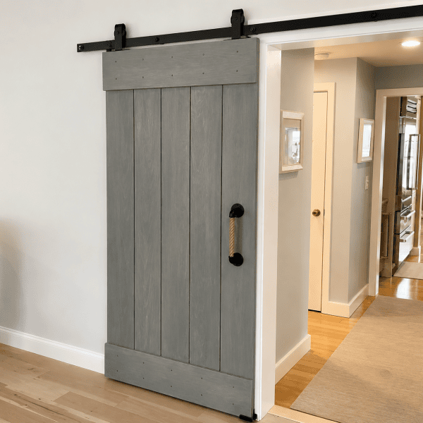 Rustic coastal rope towel holder for barn door lake house farmhouse and cabin decor