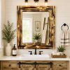 Charred Wood Bathroom Mirror – Shou Sugi Ban Inspired